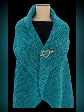 Beautiful Handmade Sweater Shawl